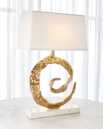 Image 1 of 4: Global Views Swirl Lamp