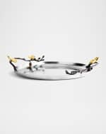 Image 3 of 5: Michael Aram Gold Orchid Round Tray