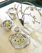 Image 2 of 5: Michael Aram Gold Orchid Round Tray