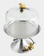 Image 2 of 4: Michael Aram Butterfly Ginkgo Pastry Dish with Dome
