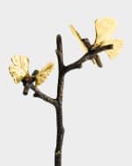 Image 4 of 4: Michael Aram Butterfly Ginkgo Salt and Pepper Shakers with Caddy