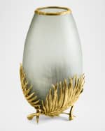 Image 1 of 5: Michael Aram Palm Medium Glass Vase