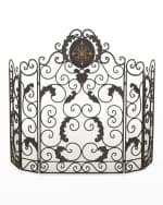 Image 2 of 2: Medallion Fireplace Screen