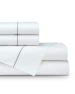 Image 2 of 2: Lili Alessandra Bella White Queen 300TC Sheet Set