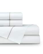 Image 2 of 2: Lili Alessandra Bella White King 300TC Sheet Set