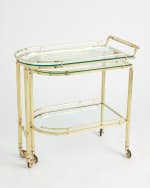 Image 2 of 5: Global Views Gallery Folding Bar, Brass
