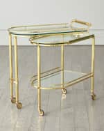 Image 1 of 5: Global Views Gallery Folding Bar, Brass