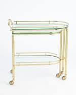 Image 5 of 5: Global Views Gallery Folding Bar, Brass
