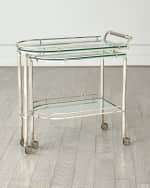 Image 2 of 5: Global Views Gallery Folding Bar, Nickel