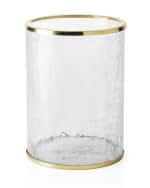 Image 1 of 2: Pigeon and Poodle Pomaria Brushed Gold Wastebasket