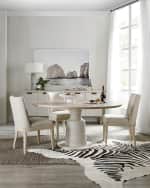 Image 3 of 4: Hooker Furniture Cascade Pedestal Dining Table