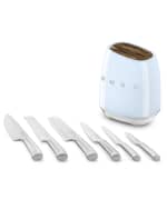 Smeg Black 7-Piece Knife Block Set KBSF01BL. 812895022193