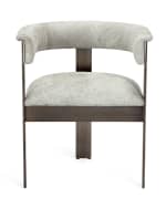 Image 3 of 5: Interlude Home Darcy Hairhide Dining Chair