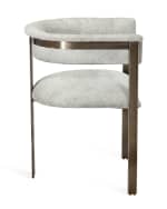 Image 4 of 5: Interlude Home Darcy Hairhide Dining Chair
