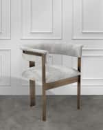 Image 1 of 5: Interlude Home Darcy Hairhide Dining Chair
