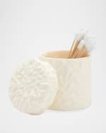 Image 2 of 2: Pigeon and Poodle Alanya Large Round Canister, White