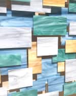 Image 4 of 4: Karo Studios Glass and Metal Wall Sculpture