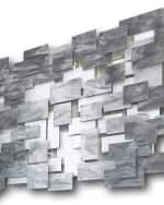 Image 4 of 4: Karo Studios Glass and Metal Wall Sculpture