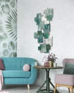 Image 2 of 3: Karo Studios Coral Vertical Glass Wall Sculpture