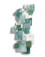 Image 3 of 3: Karo Studios Coral Vertical Glass Wall Sculpture