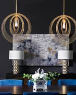 Image 4 of 5: Crystorama Doral 1-Light Pendant