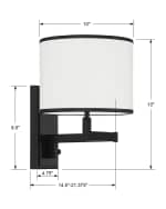 Image 5 of 5: Crystorama Madison Mounted Task Light