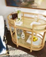 Image 2 of 4: Worlds Away Soren Bar Cart