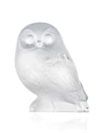 Image 1 of 2: Lalique "Shivers" Crystal Owl Figure