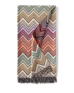 Image 2 of 2: Missoni Home Perseo Zigzag Wool/Cashmere Throw, 51" x 75"
