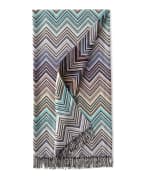 Image 2 of 2: Missoni Home Perseo Zigzag Wool/Cashmere Throw, 51" x 75"