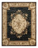 Image 2 of 7: Safavieh Aubusson Night Rug, 8' x 10'