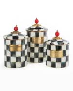 Image 2 of 2: MacKenzie-Childs Courtly Check Small Canister