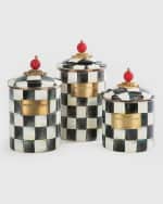 Image 2 of 4: MacKenzie-Childs Courtly Check Large Canister