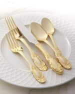 Image 1 of 3: Wallace Silversmiths 65-Piece Gold-Plated Grand Duchess Flatware Service