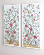 Image 2 of 2: Wendover Art Group Modern Chinoiserie Diptych