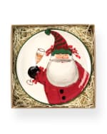 Image 2 of 4: Vietri Old St. Nick Cocktail Plates, Set of 4