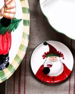 Image 3 of 4: Vietri Old St. Nick Cocktail Plates, Set of 4