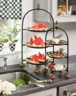 Image 4 of 4: MacKenzie-Childs Courtly Check Salad Plate