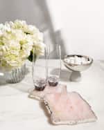 Image 2 of 2: ANNA New York Rose Quartz Coasters, Set of 2