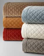 Image 1 of 2: Austin Horn Collection Elite Queen Quilted Velvet Coverlet