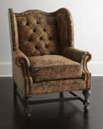 Image 1 of 5: Old Hickory Tannery Gibson Leather Wing Chair