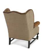 Image 5 of 5: Old Hickory Tannery Gibson Leather Wing Chair