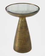 Image 1 of 5: Four Hands Marlow Mod Pedestal Side Table