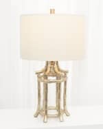 Image 2 of 2: Couture Lamps Golden Bamboo Table Lamp