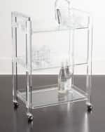 Image 1 of 3: Interlude Home Ava Acrylic Bar Cart