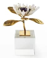 Image 1 of 3: John-Richard Collection Single Crystal Bloom Floral Sculpture