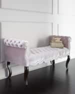 Image 2 of 2: Haute House Rebecca Tufted Bench, 61"