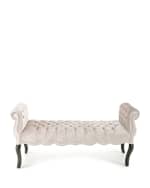 Image 1 of 2: Haute House Rebecca Tufted Bench, 61"