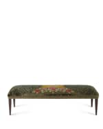 Image 3 of 4: Haute House Peacock Bench, 62"