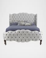 Image 1 of 5: Haute House Pantages Queen Tufted Bed